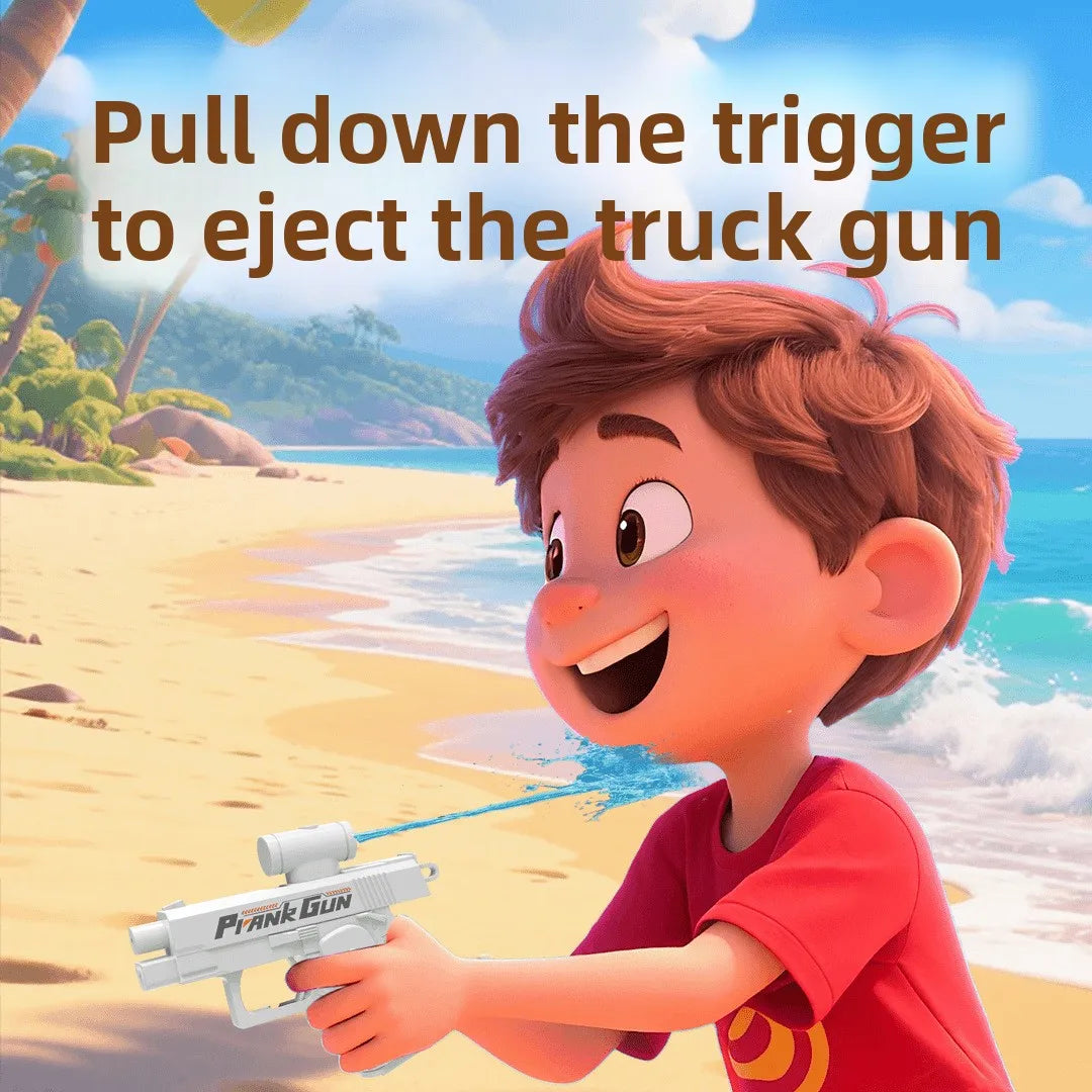 Two-Way Water Gun Prank Water Gun Toy Continuous Firing Water Gun Small Pistol Outdoor Indoor Mischievous Shoot Water Guns