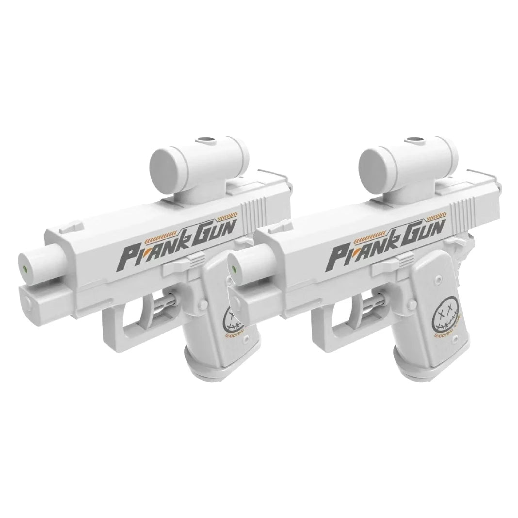 Two-Way Water Gun Prank Water Gun Toy Continuous Firing Water Gun Small Pistol Outdoor Indoor Mischievous Shoot Water Guns