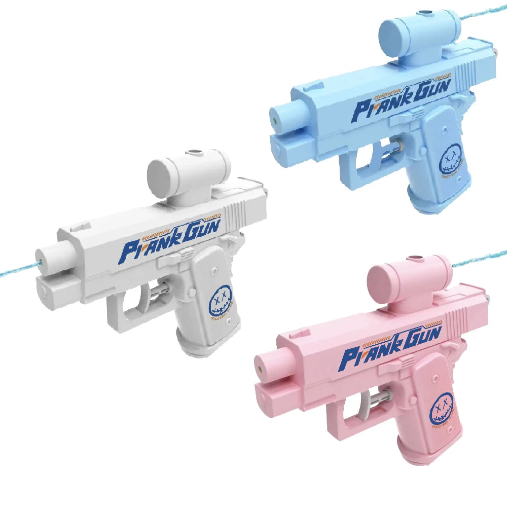 Two-Way Water Gun Prank Water Gun Toy Continuous Firing Water Gun Small Pistol Outdoor Indoor Mischievous Shoot Water Guns
