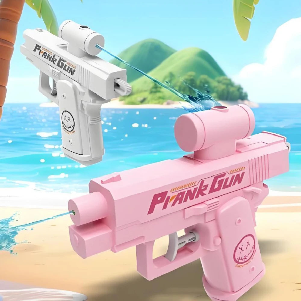 Two-Way Water Gun Prank Water Gun Toy Continuous Firing Water Gun Small Pistol Outdoor Indoor Mischievous Shoot Water Guns