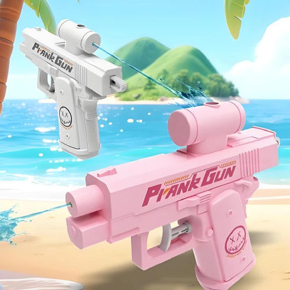 Two-Way Water Gun Prank Water Gun Toy Continuous Firing Water Gun Small Pistol Outdoor Indoor Mischievous Shoot Water Guns