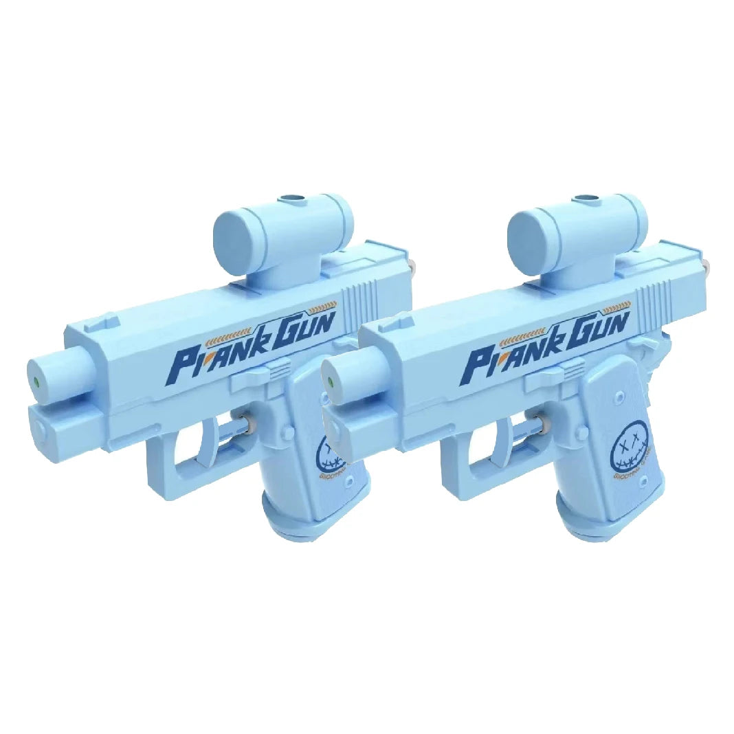 Two-Way Water Gun Prank Water Gun Toy Continuous Firing Water Gun Small Pistol Outdoor Indoor Mischievous Shoot Water Guns
