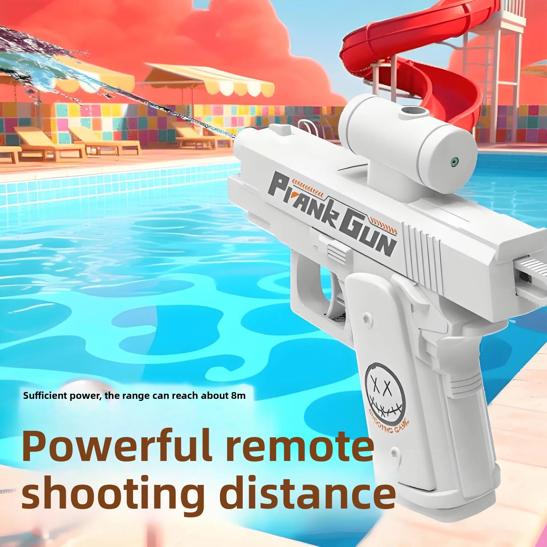 Two-Way Water Gun Prank Water Gun Toy Continuous Firing Water Gun Small Pistol Outdoor Indoor Mischievous Shoot Water Guns