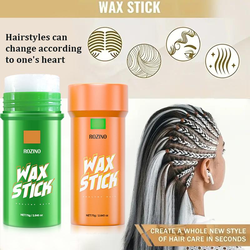 ROZINO Hair Wax Stick - Maximum Hold 75G Lightweight Non-Greasy Formula for Trendy Styling & Nourishing Haircare Essential